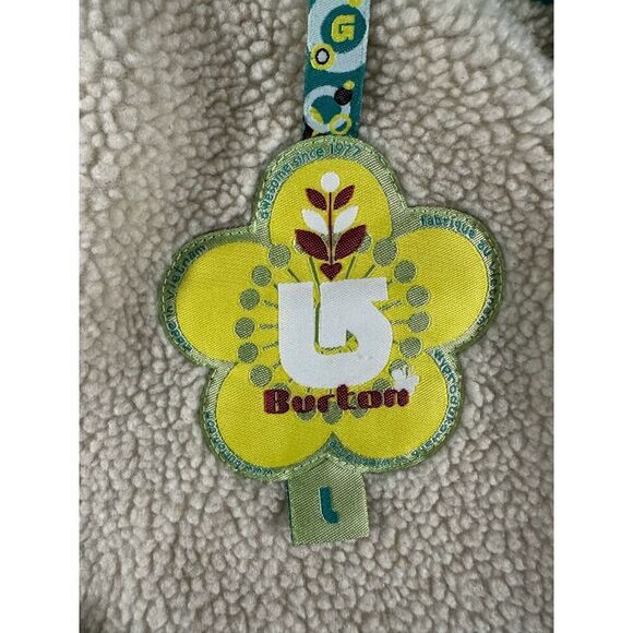 Burton Snowboard Ski Jacket Girls Large Black Hooded Sherpa lined - Picture 10 of 11